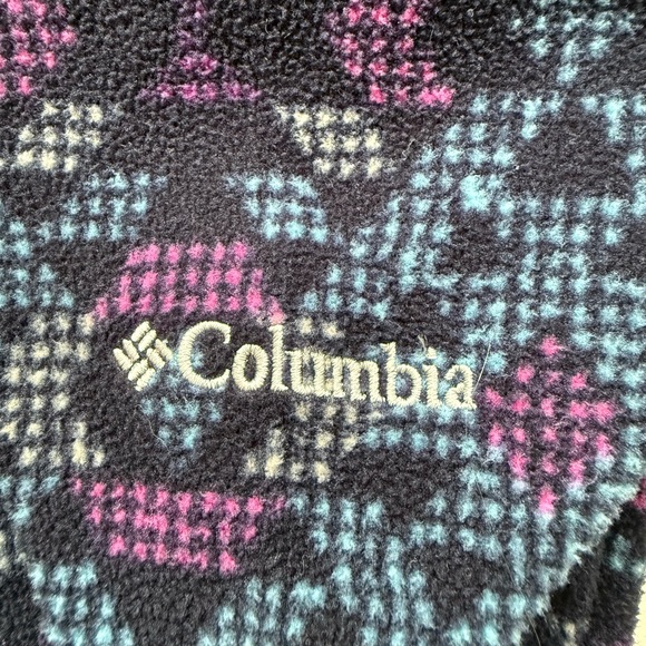 Columbia Glacial™ IV Print Half Zip Pullover in Plum Blanket Sz L - Picture 5 of 9